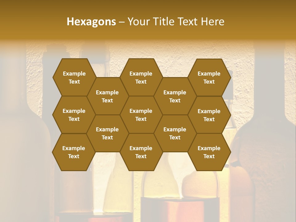 Bottles With Alcohol PowerPoint Template