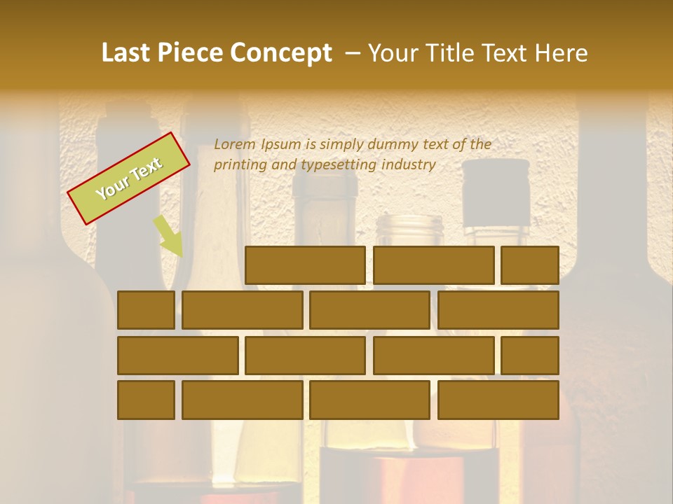 Bottles With Alcohol PowerPoint Template