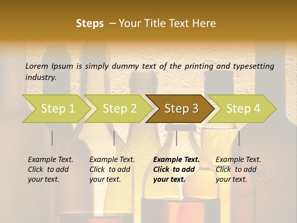 Bottles With Alcohol PowerPoint Template