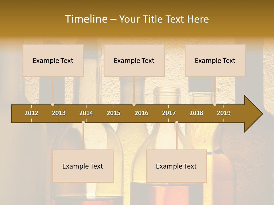 Bottles With Alcohol PowerPoint Template