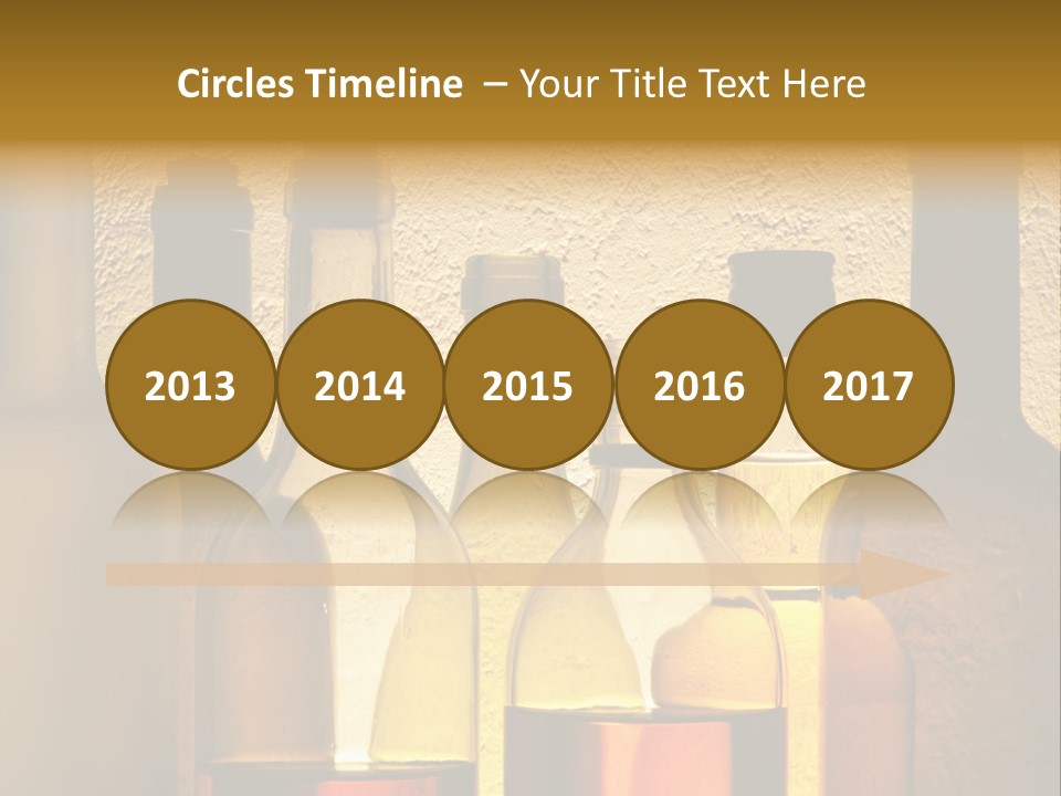 Bottles With Alcohol PowerPoint Template