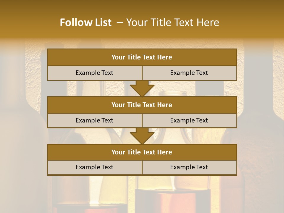 Bottles With Alcohol PowerPoint Template