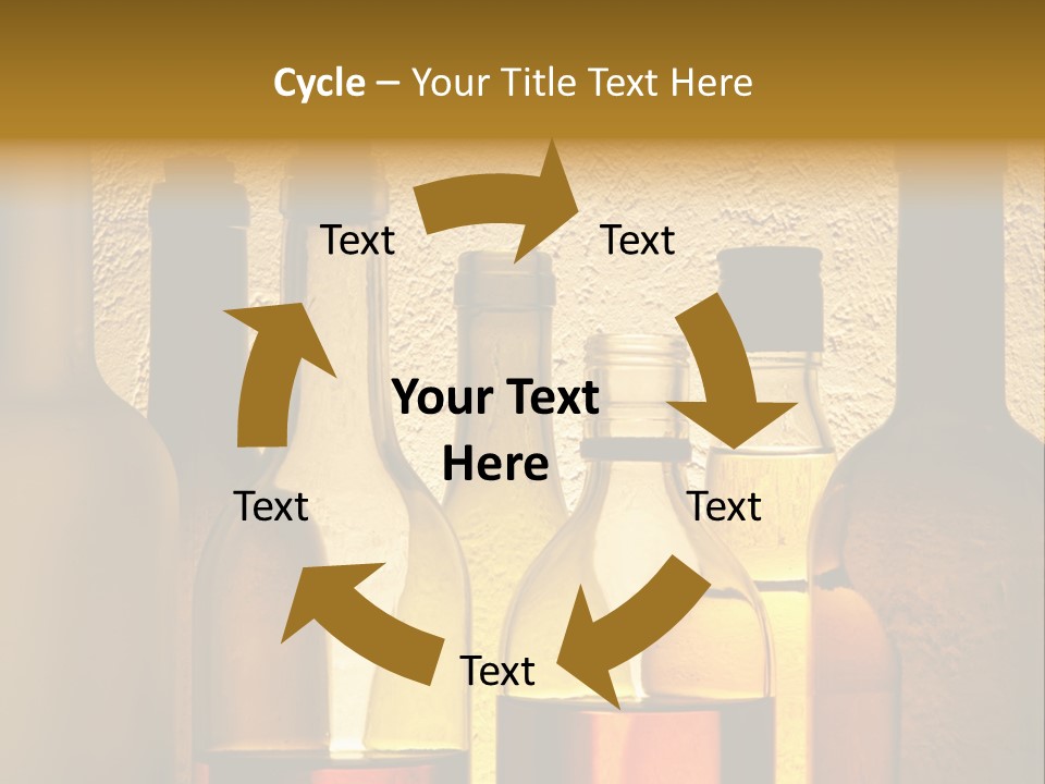 Bottles With Alcohol PowerPoint Template