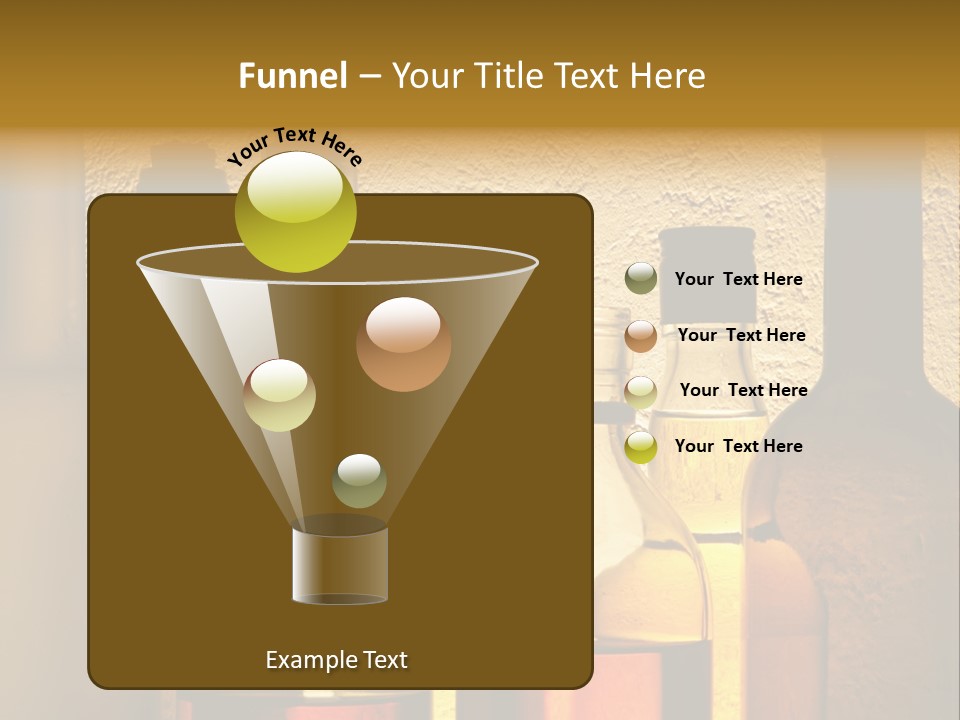 Bottles With Alcohol PowerPoint Template