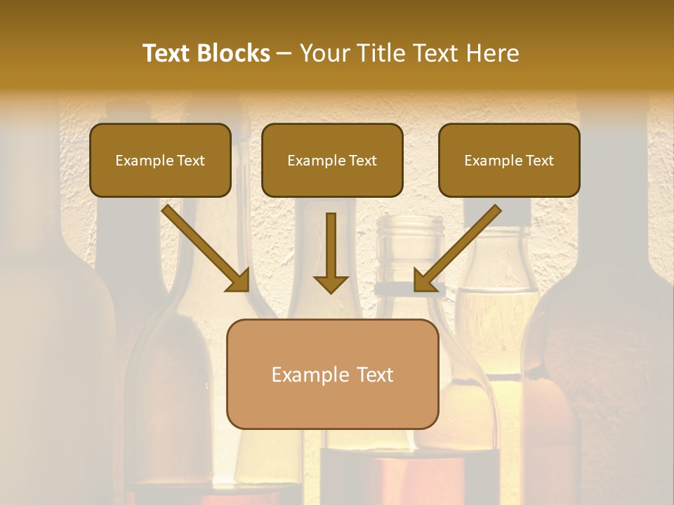 Bottles With Alcohol PowerPoint Template