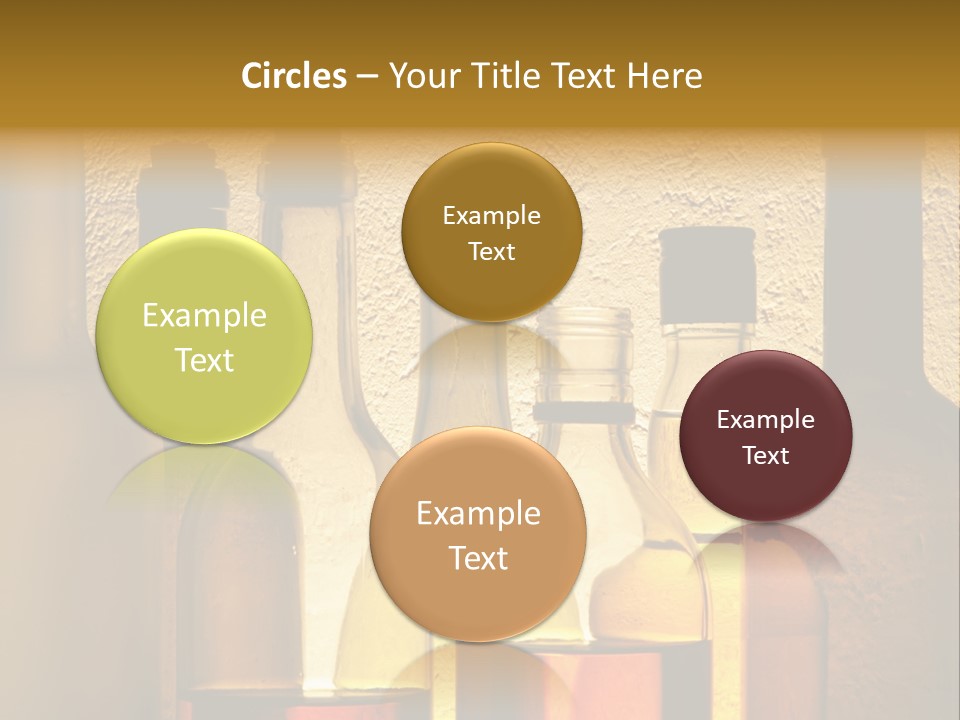 Bottles With Alcohol PowerPoint Template