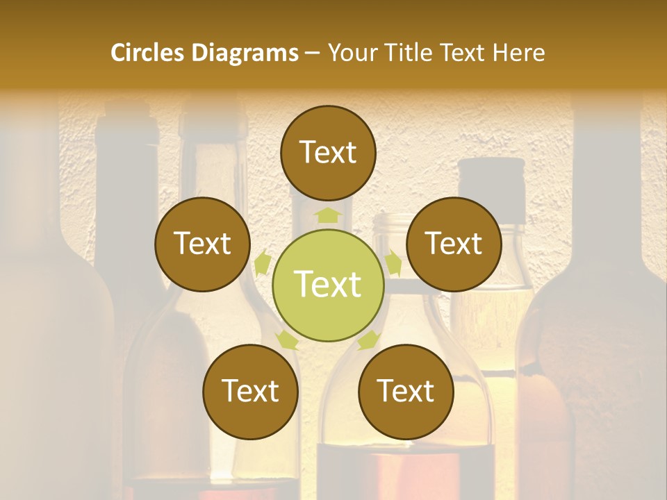 Bottles With Alcohol PowerPoint Template