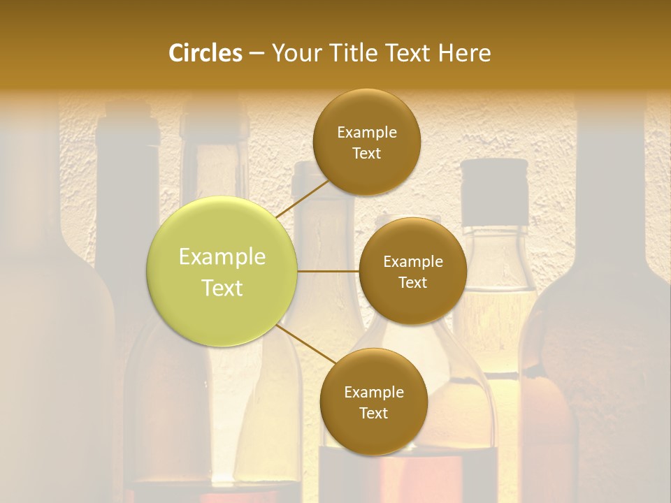 Bottles With Alcohol PowerPoint Template