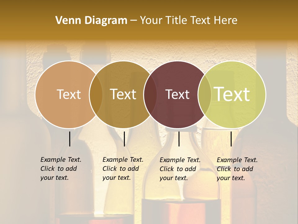 Bottles With Alcohol PowerPoint Template