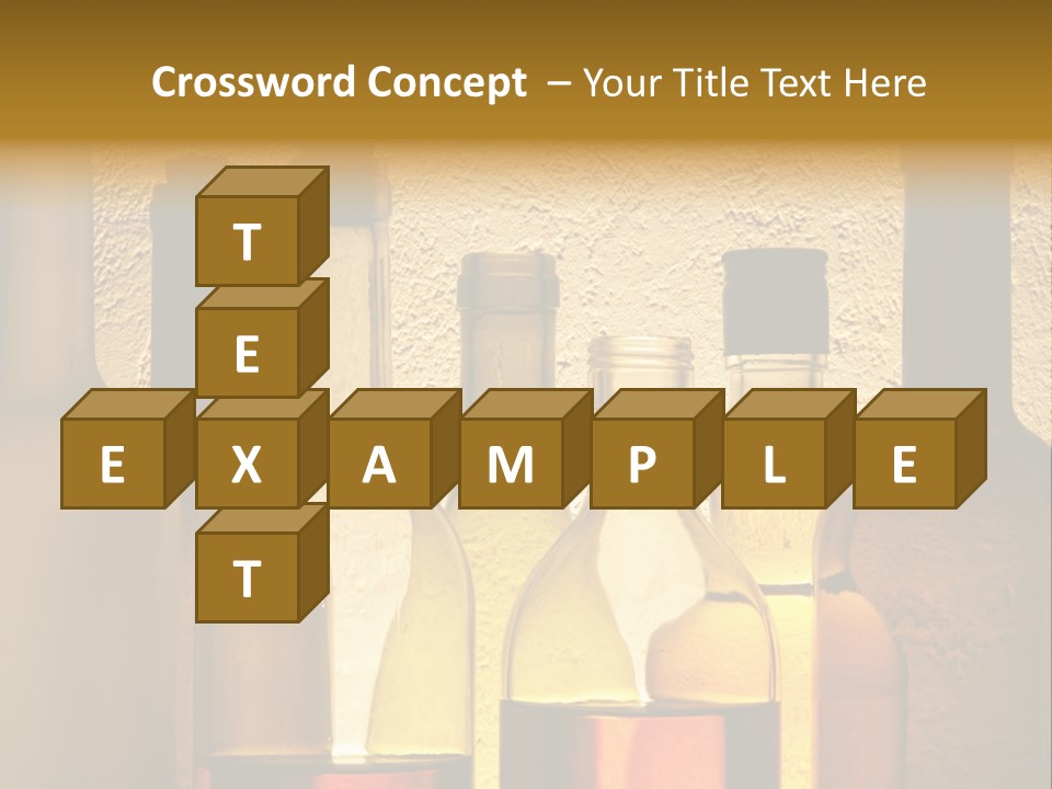 Bottles With Alcohol PowerPoint Template