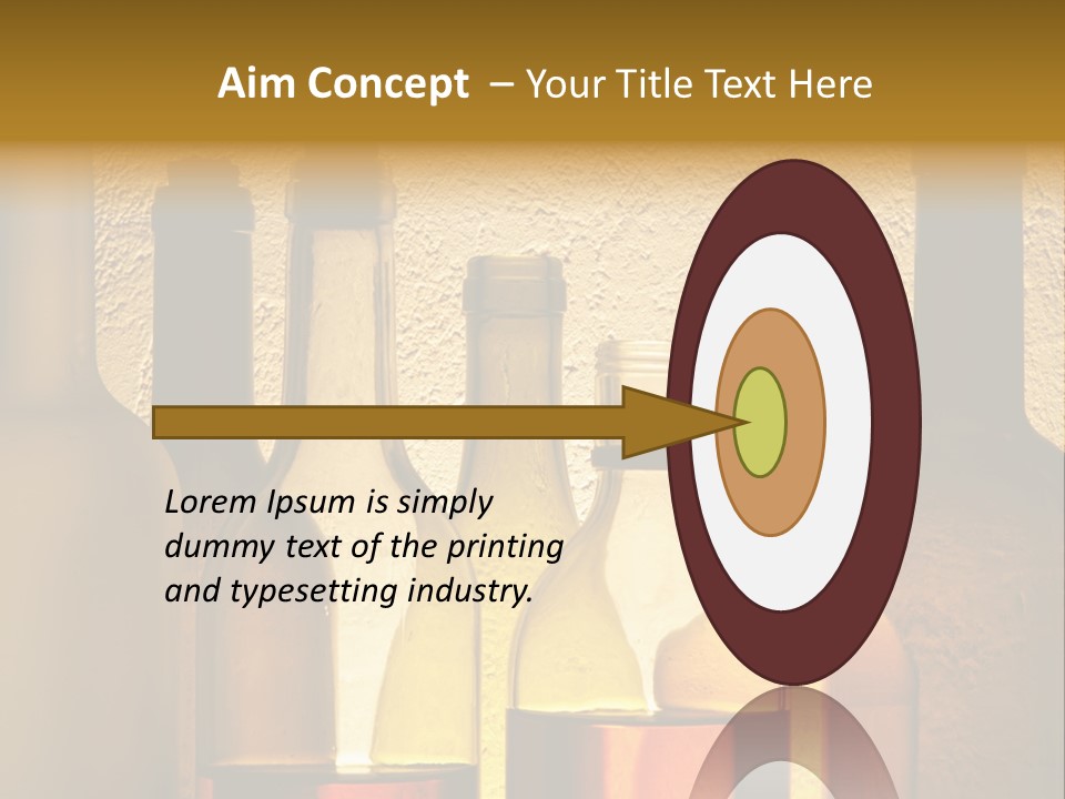 Bottles With Alcohol PowerPoint Template