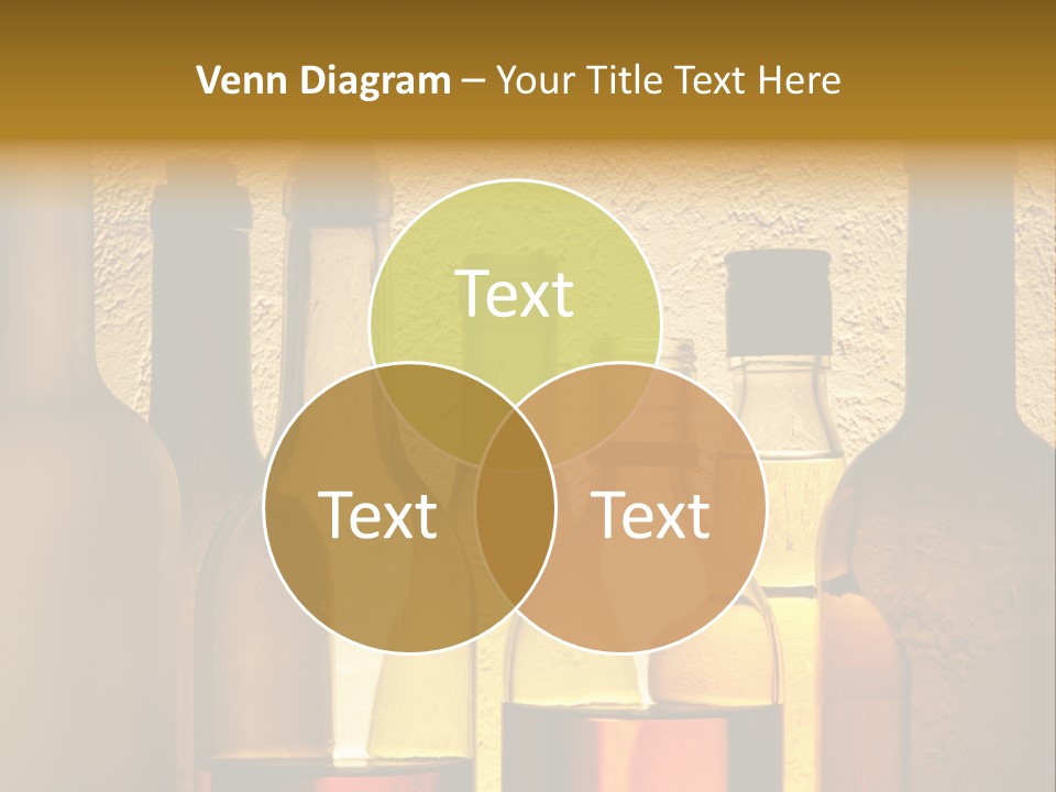 Bottles With Alcohol PowerPoint Template