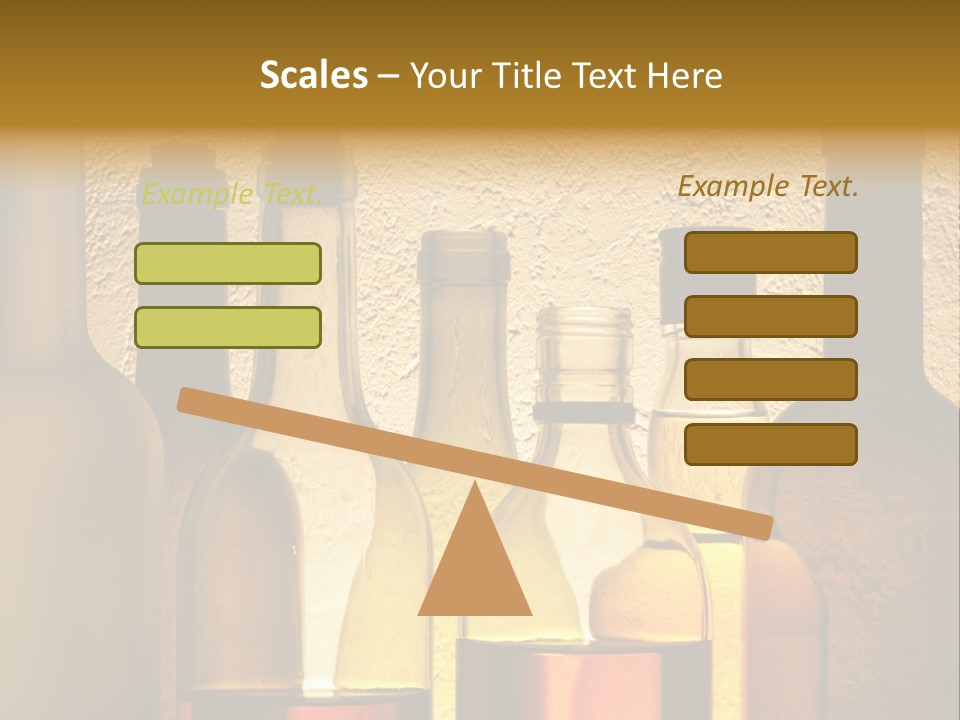 Bottles With Alcohol PowerPoint Template