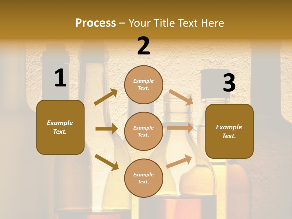 Bottles With Alcohol PowerPoint Template