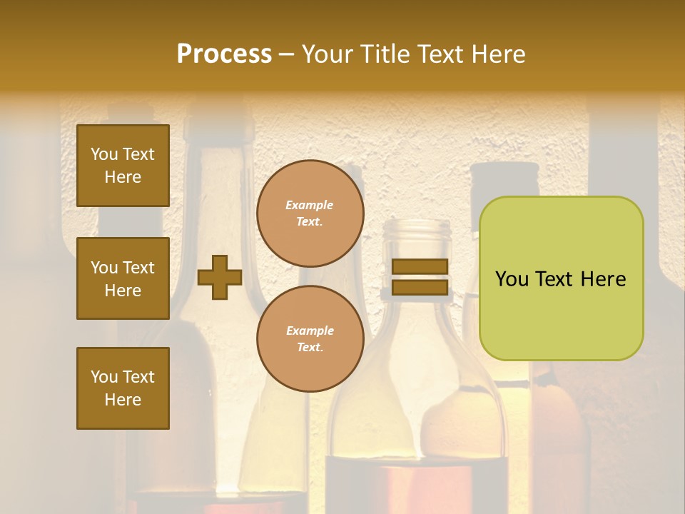 Bottles With Alcohol PowerPoint Template