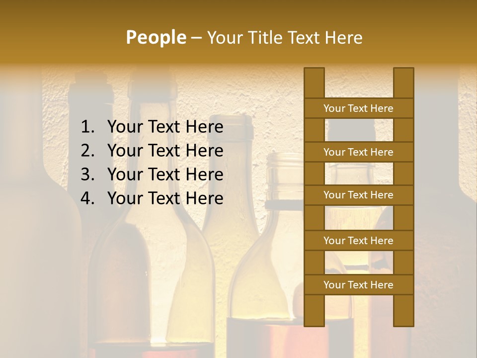 Bottles With Alcohol PowerPoint Template