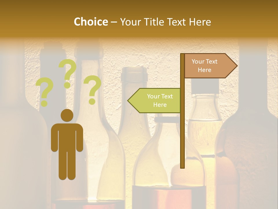 Bottles With Alcohol PowerPoint Template