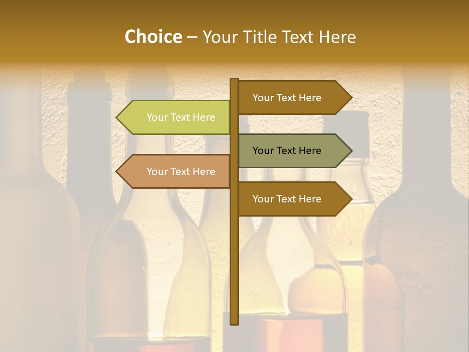 Bottles With Alcohol PowerPoint Template