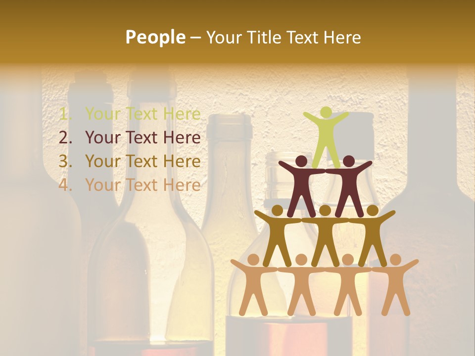 Bottles With Alcohol PowerPoint Template