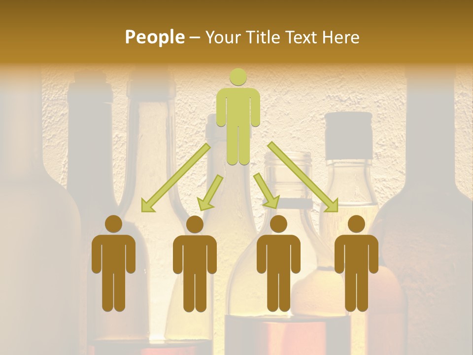 Bottles With Alcohol PowerPoint Template