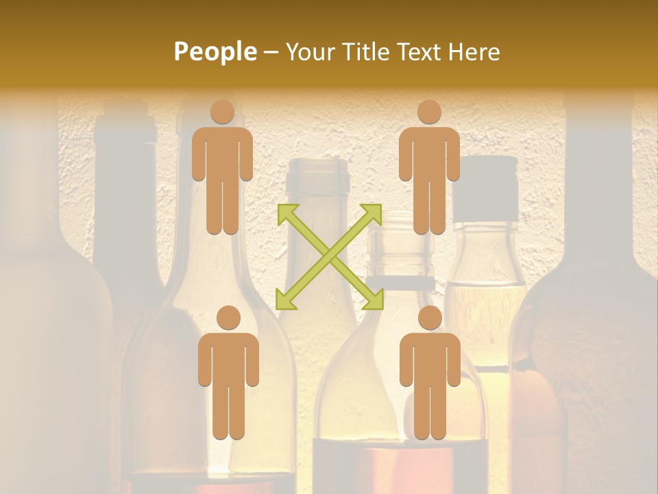 Bottles With Alcohol PowerPoint Template