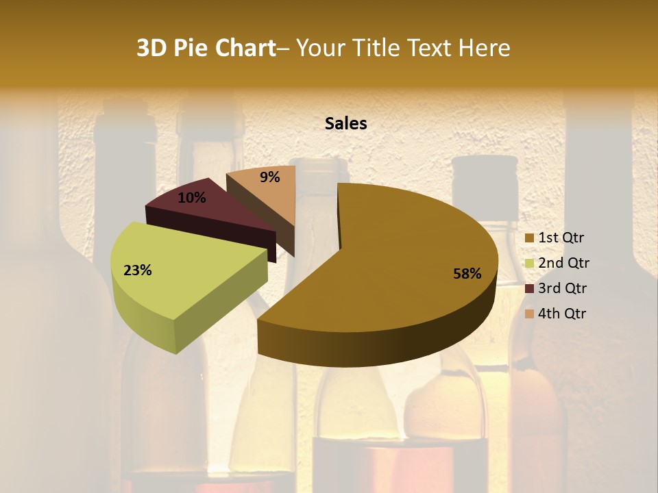 Bottles With Alcohol PowerPoint Template