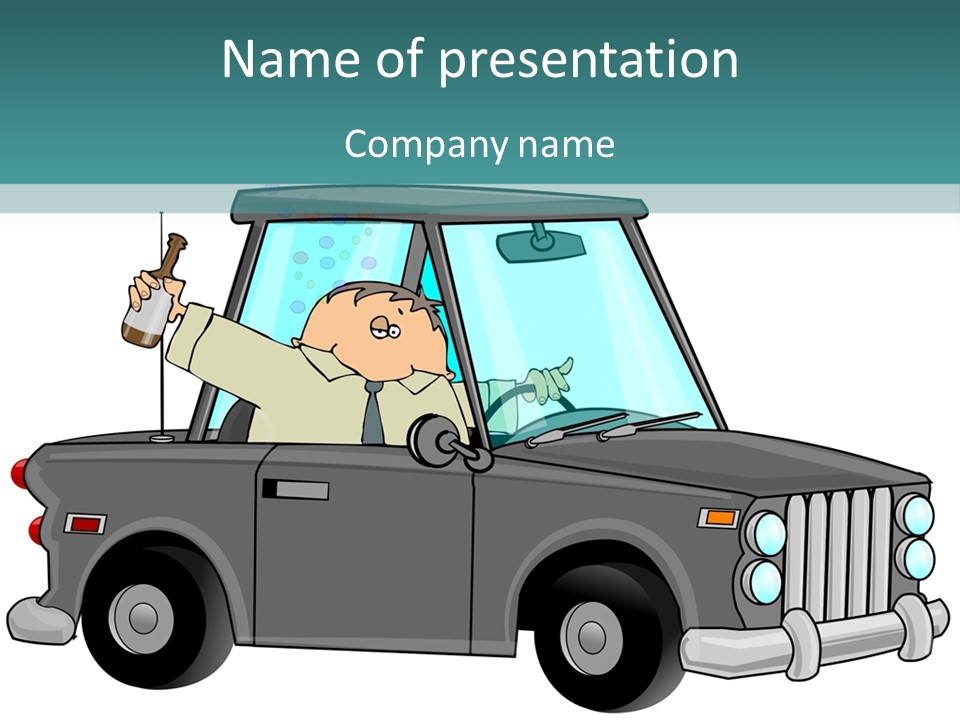 Drinking And Driving PowerPoint Template