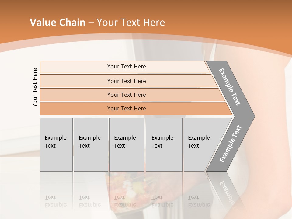 Young Happy Smiling Woman With Salad At Domestic Kitchen PowerPoint Template