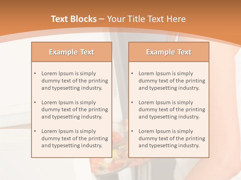 Young Happy Smiling Woman With Salad At Domestic Kitchen PowerPoint Template