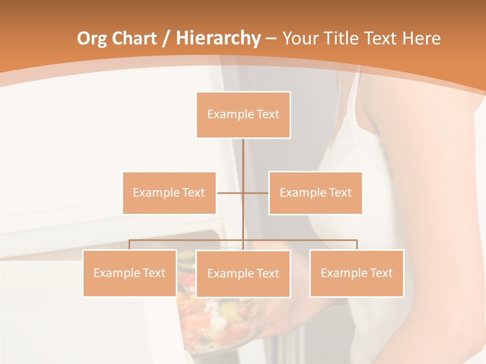 Young Happy Smiling Woman With Salad At Domestic Kitchen PowerPoint Template