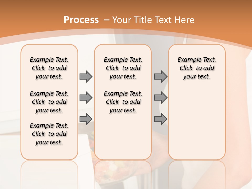 Young Happy Smiling Woman With Salad At Domestic Kitchen PowerPoint Template