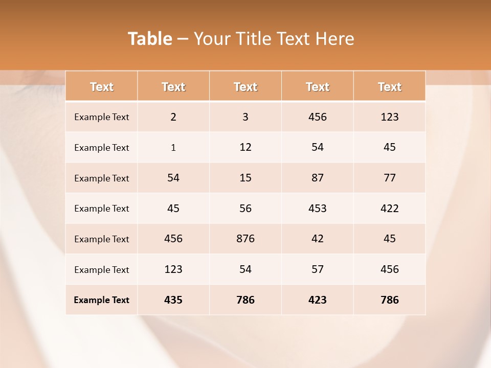 Close Up Smiling Young Woman PowerPoint Template