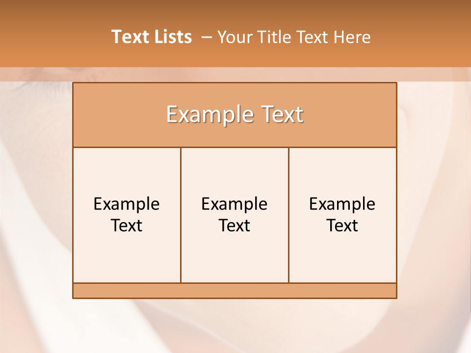 Close Up Smiling Young Woman PowerPoint Template
