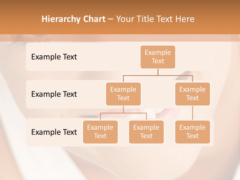 Close Up Smiling Young Woman PowerPoint Template
