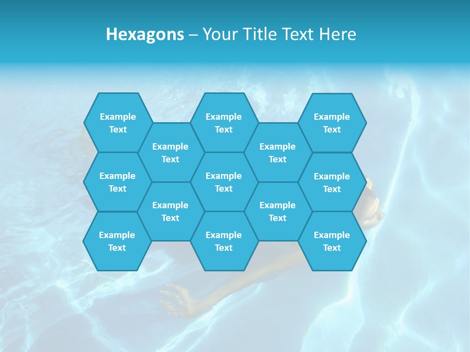 Girl Swimming Underwater In A Swimming Pool PowerPoint Template