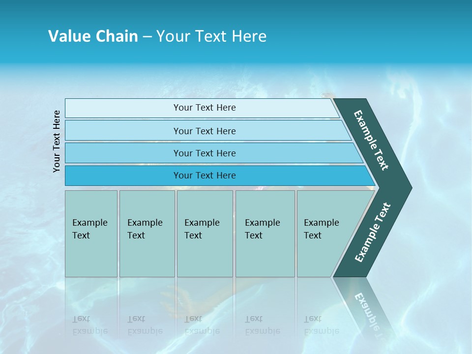 Girl Swimming Underwater In A Swimming Pool PowerPoint Template