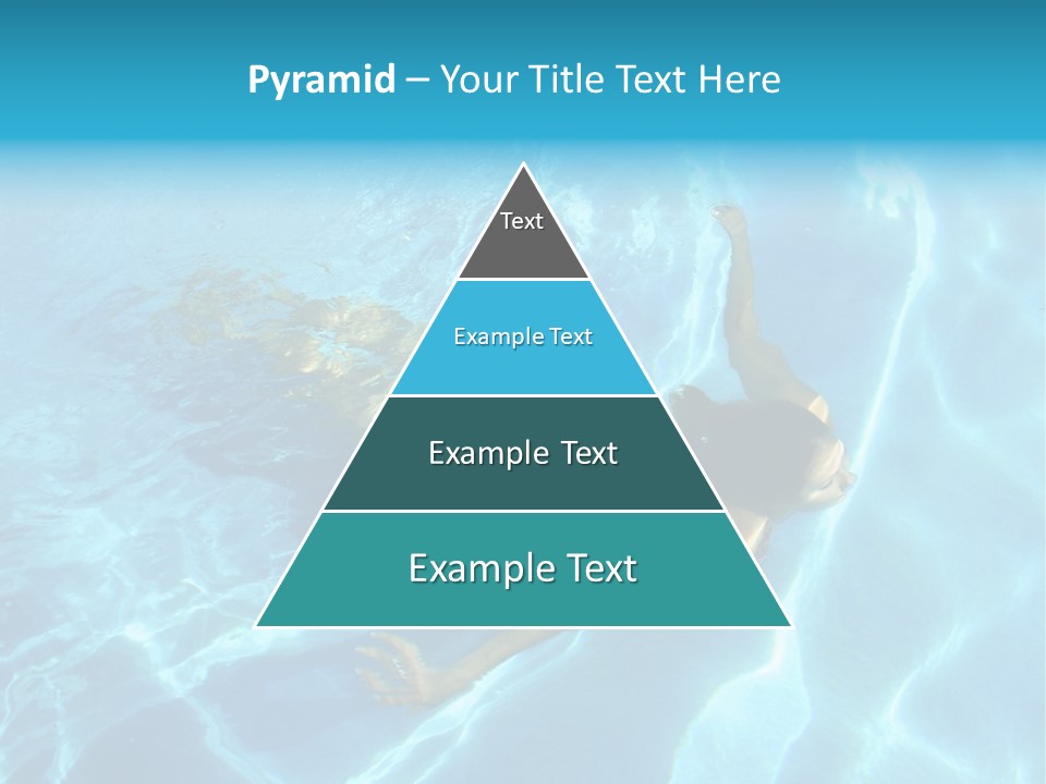 Girl Swimming Underwater In A Swimming Pool PowerPoint Template