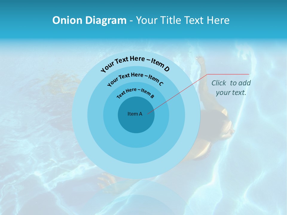 Girl Swimming Underwater In A Swimming Pool PowerPoint Template