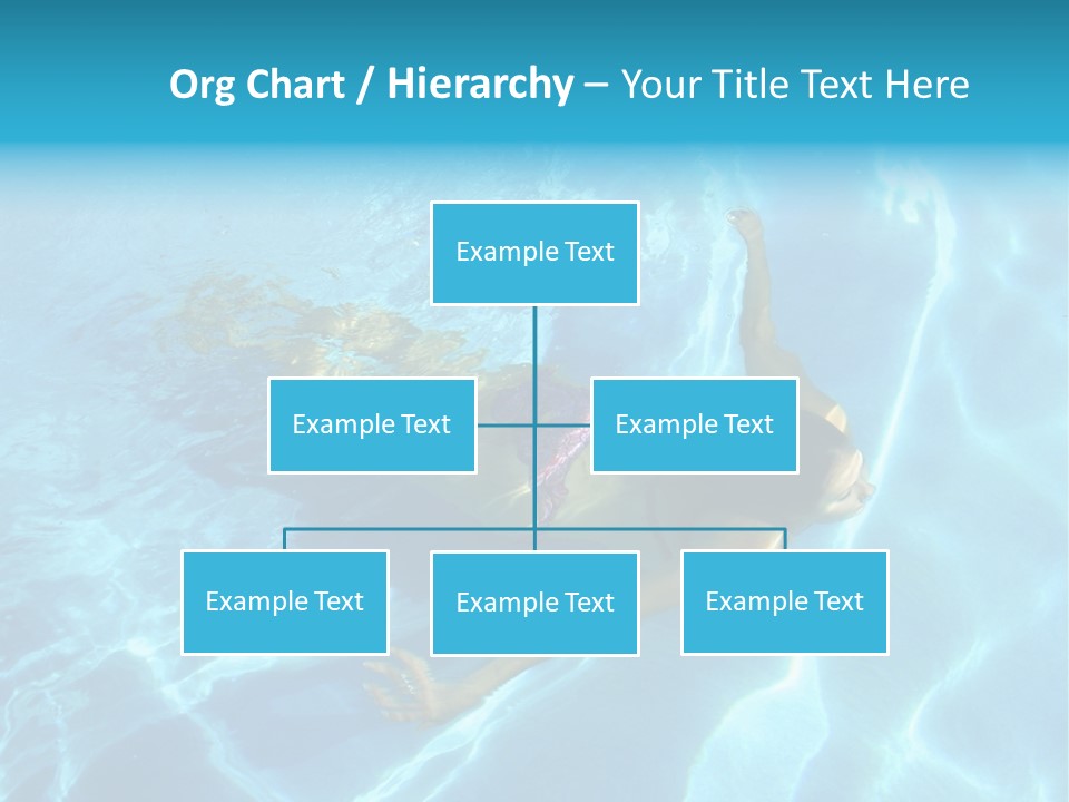 Girl Swimming Underwater In A Swimming Pool PowerPoint Template