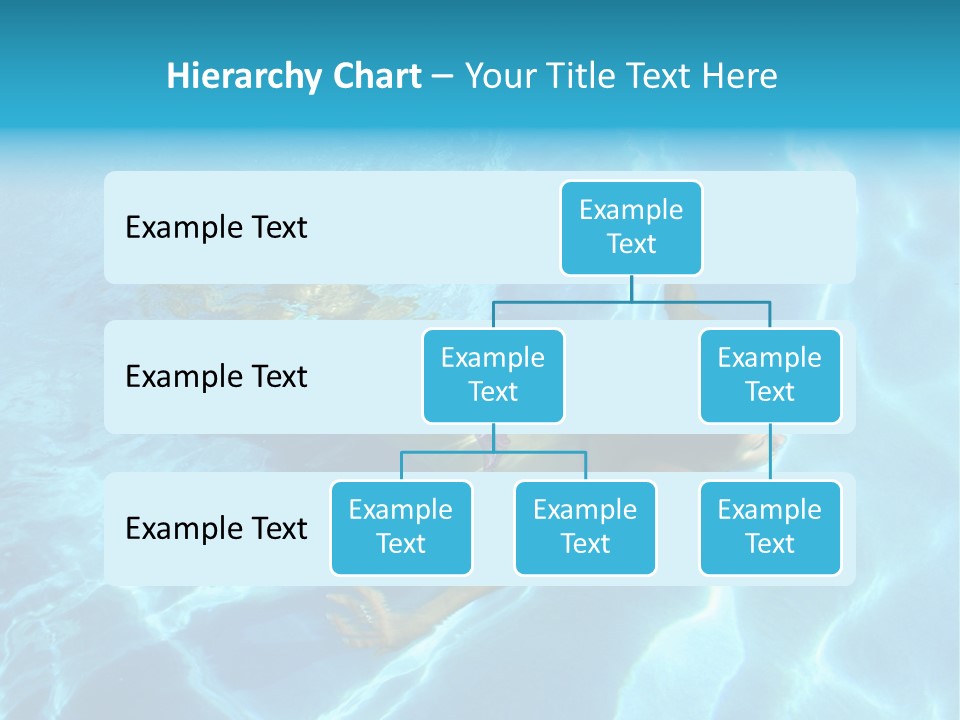 Girl Swimming Underwater In A Swimming Pool PowerPoint Template