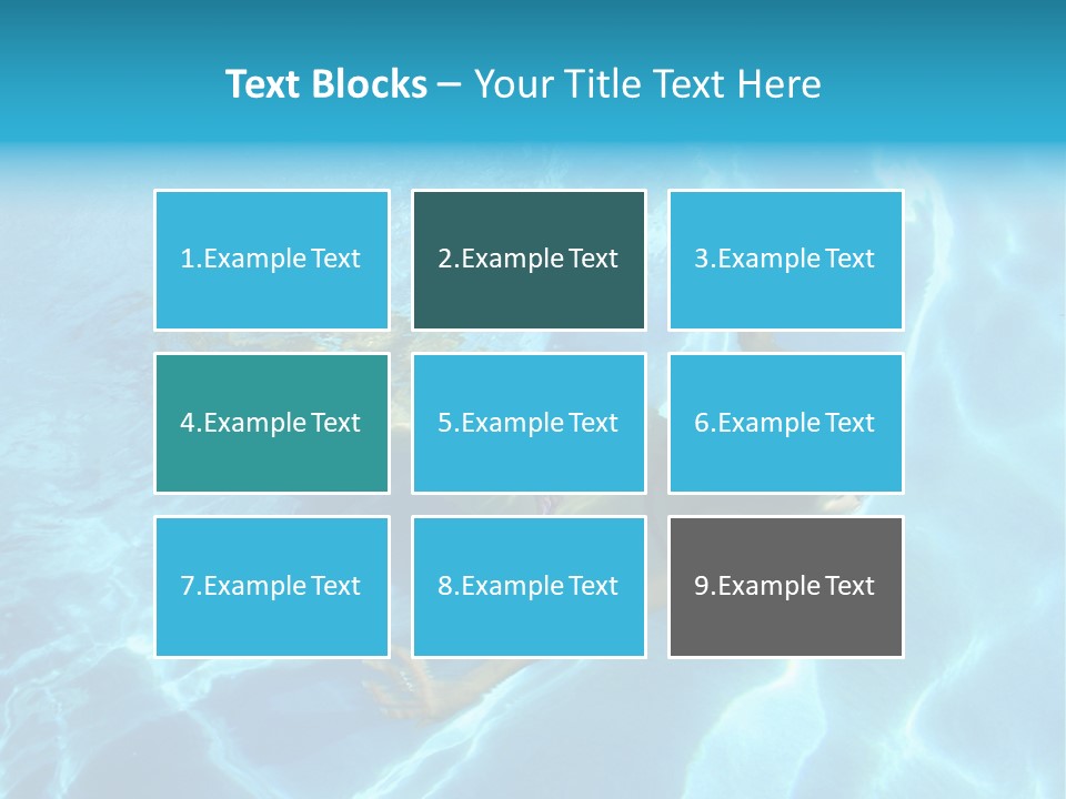 Girl Swimming Underwater In A Swimming Pool PowerPoint Template