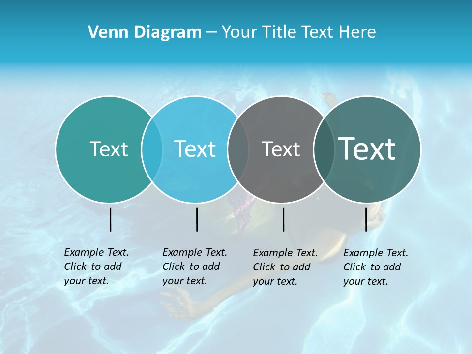 Girl Swimming Underwater In A Swimming Pool PowerPoint Template