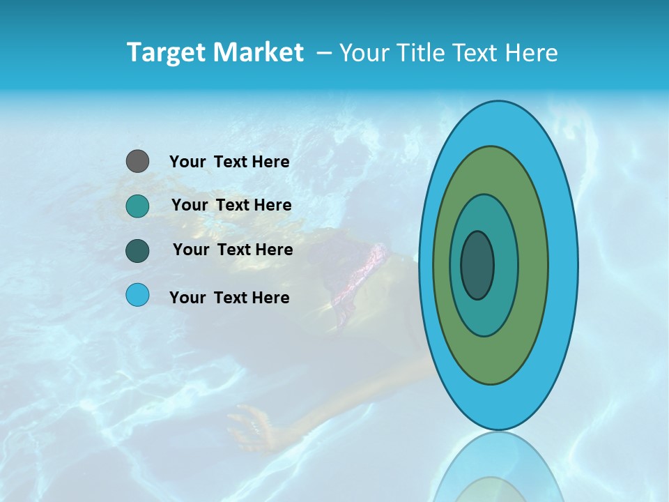 Girl Swimming Underwater In A Swimming Pool PowerPoint Template