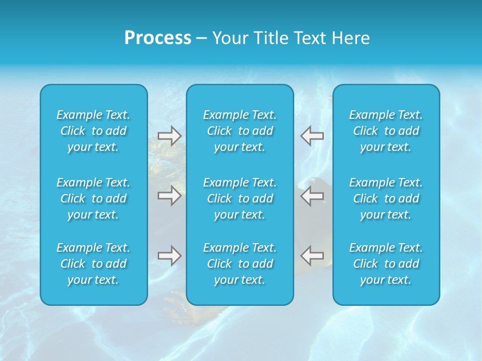 Girl Swimming Underwater In A Swimming Pool PowerPoint Template