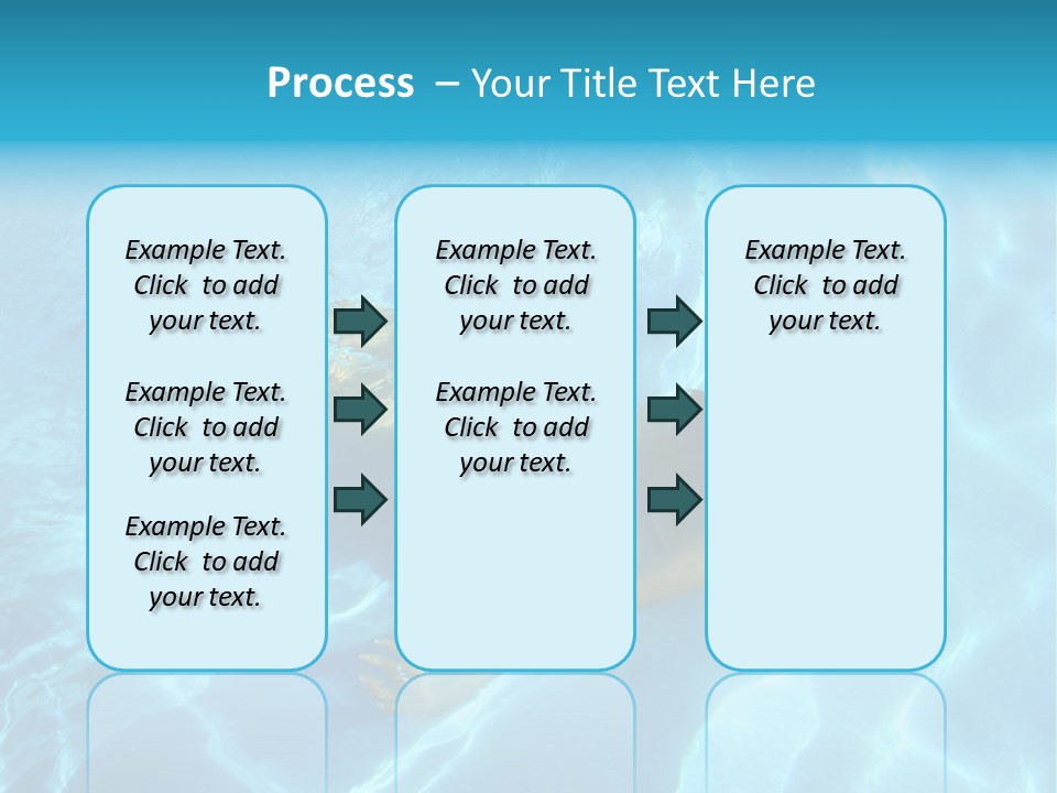 Girl Swimming Underwater In A Swimming Pool PowerPoint Template