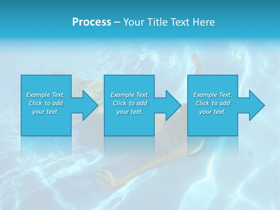 Girl Swimming Underwater In A Swimming Pool PowerPoint Template