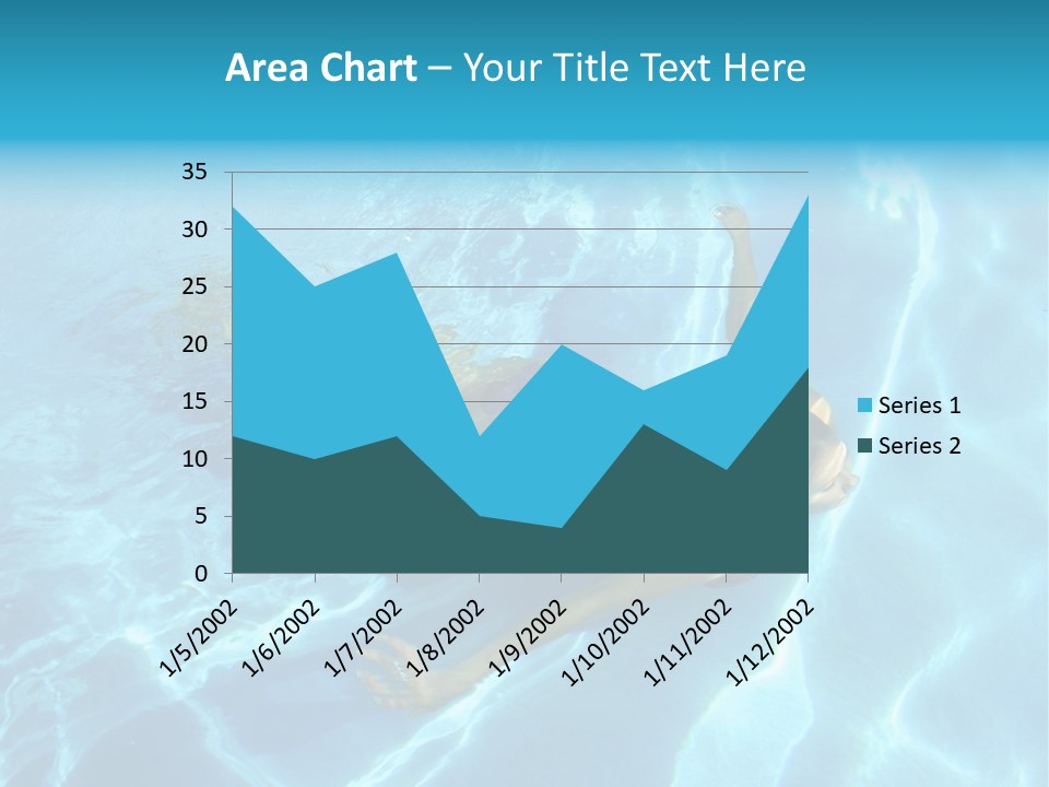 Girl Swimming Underwater In A Swimming Pool PowerPoint Template