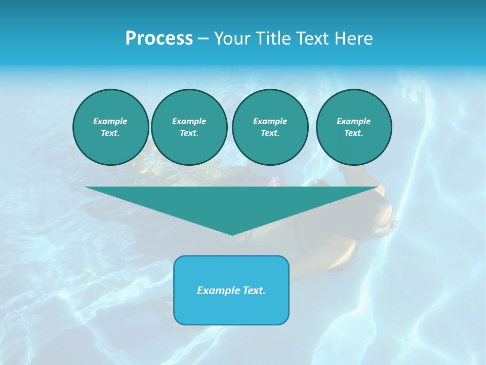 Girl Swimming Underwater In A Swimming Pool PowerPoint Template