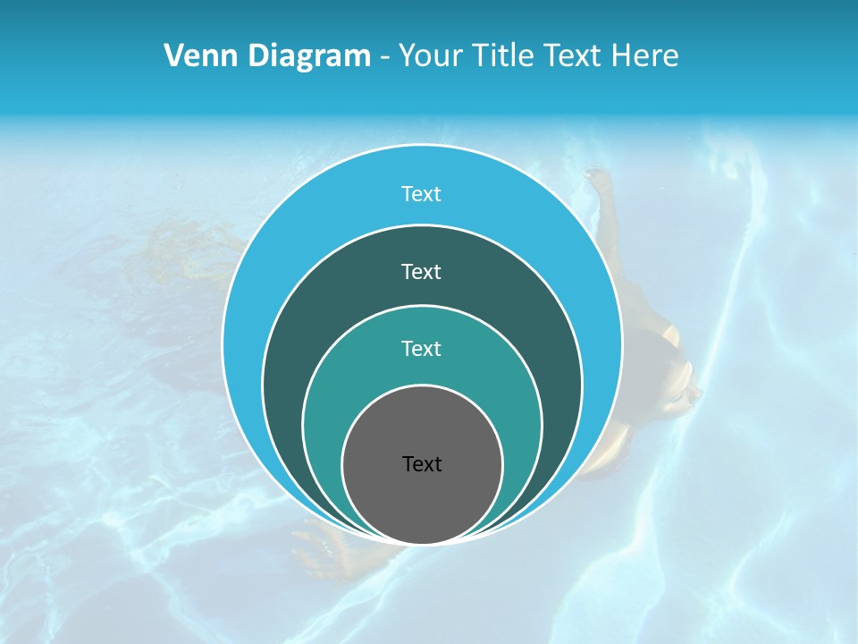 Girl Swimming Underwater In A Swimming Pool PowerPoint Template