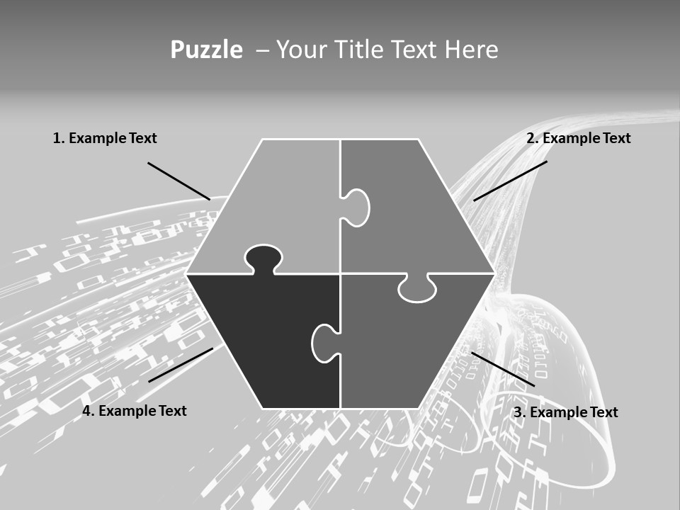 A Black And White Photo Of A Computer Screen PowerPoint Template